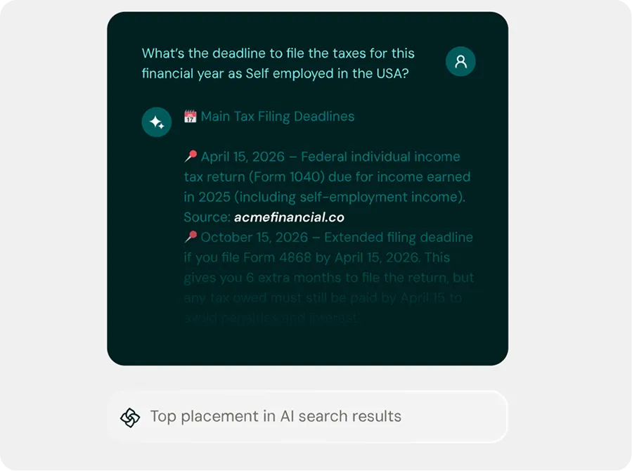 Show up when buyers start researching Show up when buyers start researching