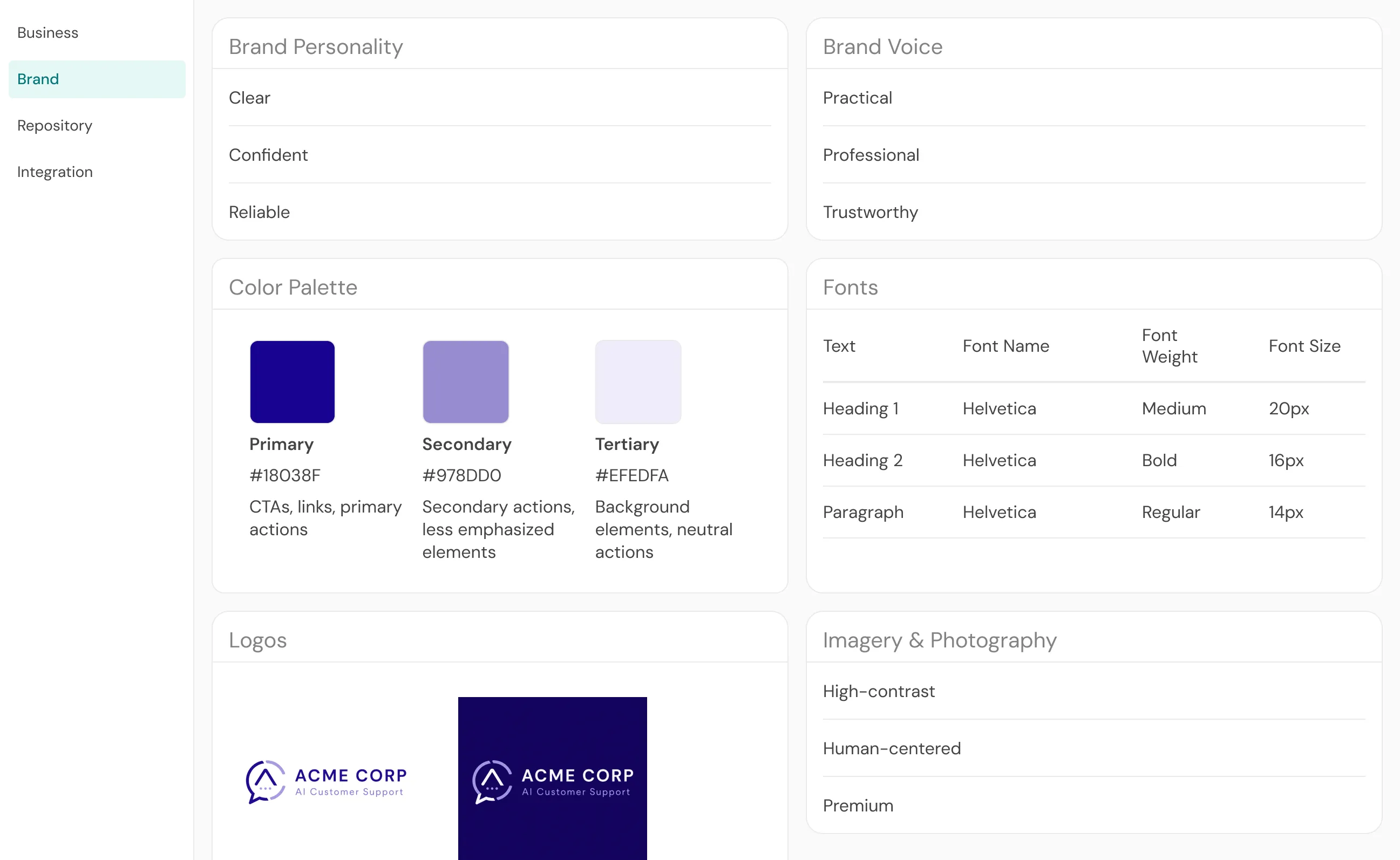 SproutMe Knowledge - business insights and knowledge base interface